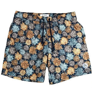 Penguin Mens Sea Urchins Lined Swimming Trunks Sz L Swimwear Volley Shorts Beach